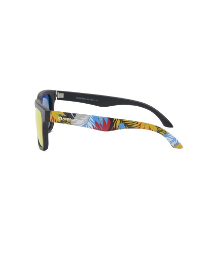 Gafas de sol Hydroponic Mersey black flower orange mirror