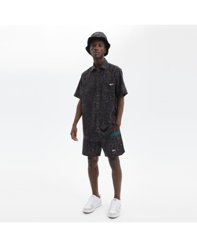 Bucket hat reversible Hydroponic Tribal charcoal