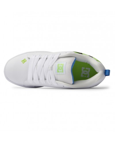 Zapatillas DC Shoes Court Graffik white lime turquoise