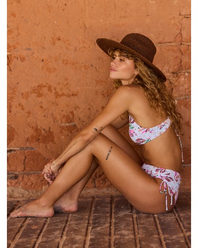 Sombrero paja Roxy Sun on the beach brown