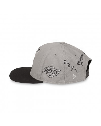 Gorra plana snapback Grimey Causing Panic grey black