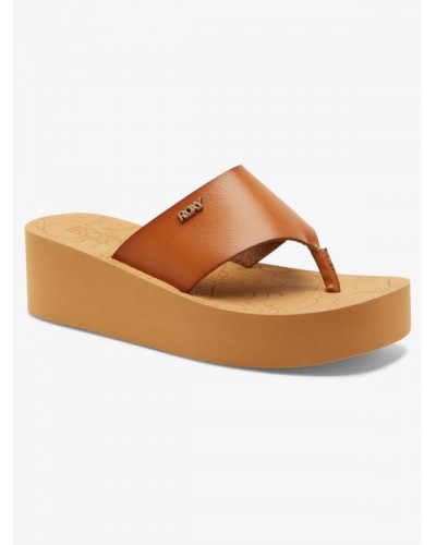 Sandalias cuña chica Roxy Sunset Dreams tan