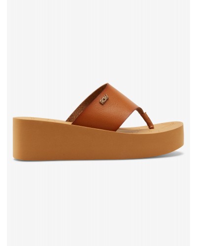 Sandalias cuña chica Roxy Sunset Dreams tan