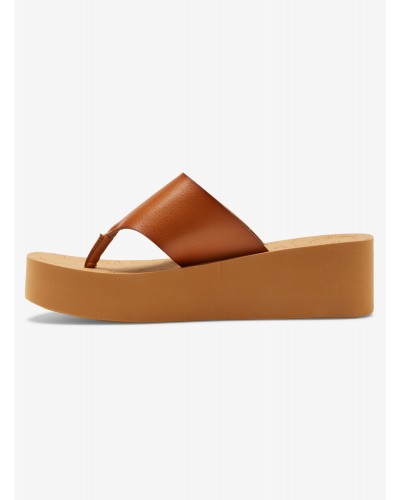 Sandalias cuña chica Roxy Sunset Dreams tan