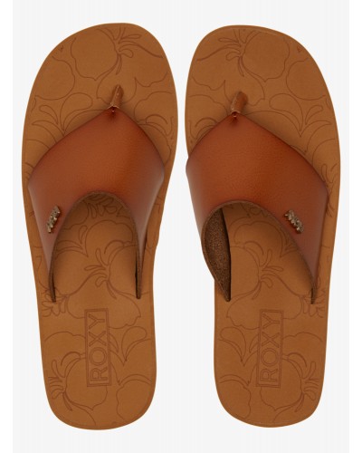 Sandalias cuña chica Roxy Sunset Dreams tan