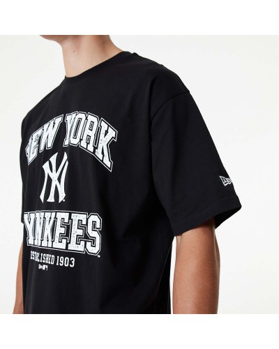 Camiseta New Era NY Yankees Arch Logo MLB black white