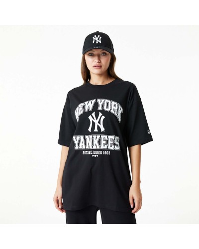 Camiseta New Era NY Yankees Arch Logo MLB black white