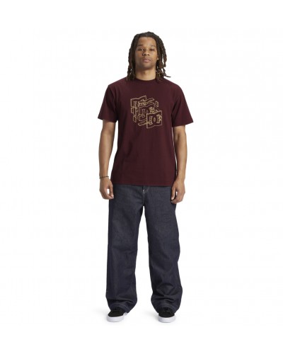 Camiseta DC Shoes Rebuild tawny port