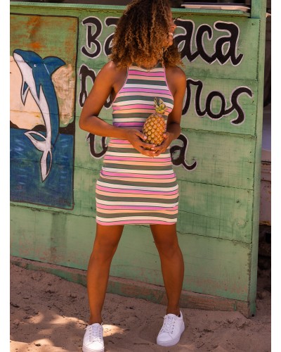 Vestido Roxy Back to Beautiful agave green