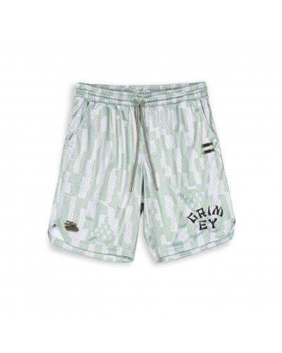 Shorts basket Grimey Lucky Dragon mesh green white