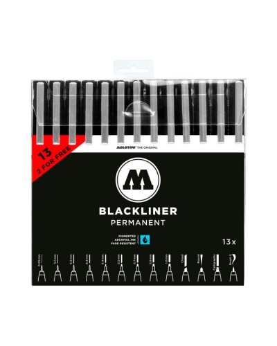 Set Rotuladores Blackliner Molotow X 13