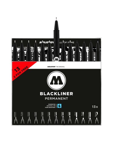 Set Rotuladores Blackliner Molotow X 13