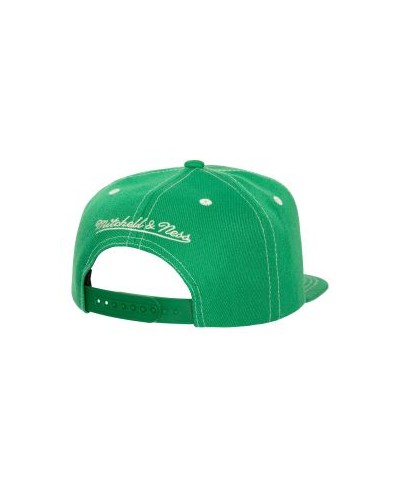 Gorra plana Mitchell & Ness Boston Celtics Contrast natural green