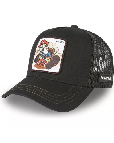 Gorra trucker CapsLab Mario Bros black black