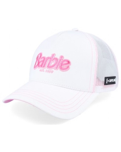 Gorra trucker Capslab Barbie white pink