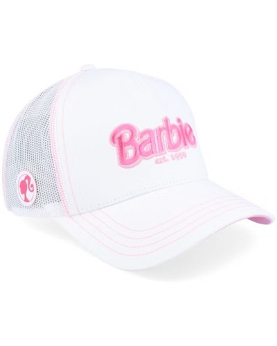 Gorra trucker Capslab Barbie white pink