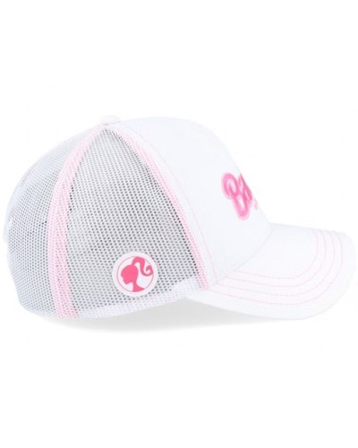 Gorra trucker Capslab Barbie white pink