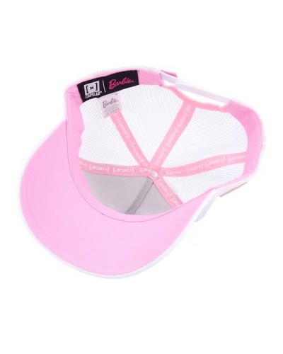 Gorra trucker Capslab Barbie white pink