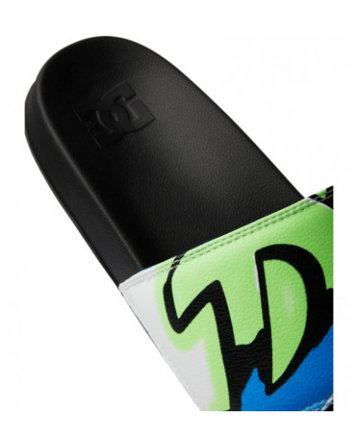 Chanclas DC Shoes Slide black stencil