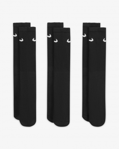 Pack 3 calcetines largos Nike Cushioned black