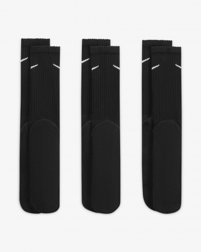 Pack 3 calcetines largos Nike Cushioned black