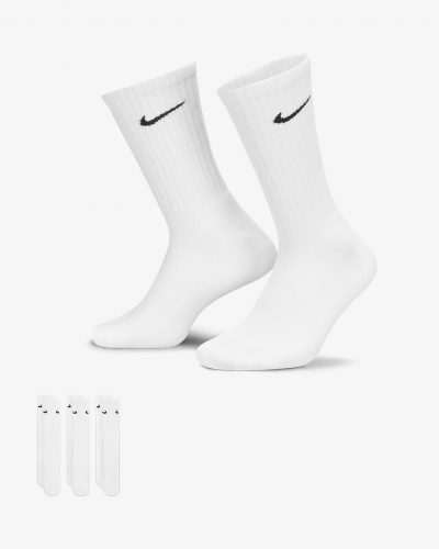 Pack 3 calcetines largos Nike Cushioned white