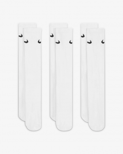 Pack 3 calcetines largos Nike Cushioned white