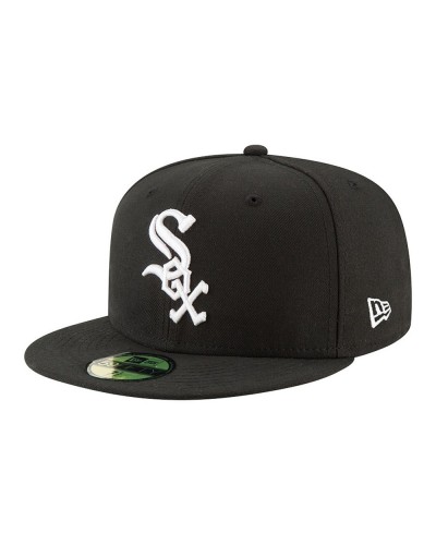 Gorra cerrada New Era Chicago White Sox black white