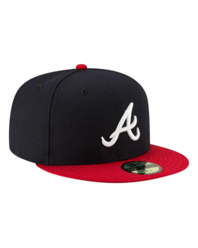 Gorra cerrada New Era 59Fifty Atlanta Braves navy red