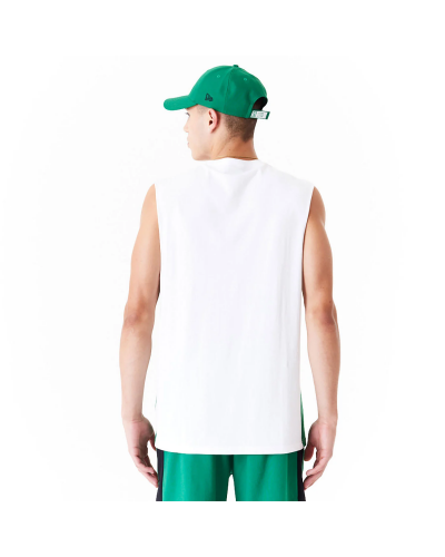 Camiseta tirantes New Era Boston Celtics Colour Block white green