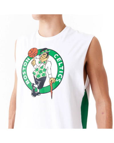 Camiseta tirantes New Era Boston Celtics Colour Block white green