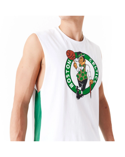 Camiseta tirantes New Era Boston Celtics Colour Block white green