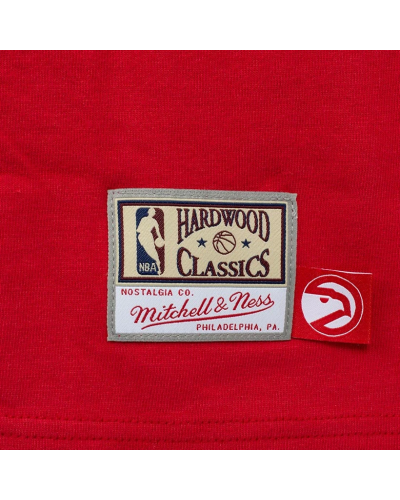 Camiseta oversized Mitchell & Ness Atlanta Hawks Big Face red yellow