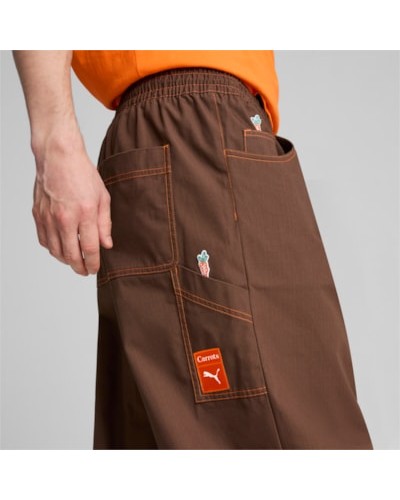 Pantalones cargo PUMA X Carrots brown orange