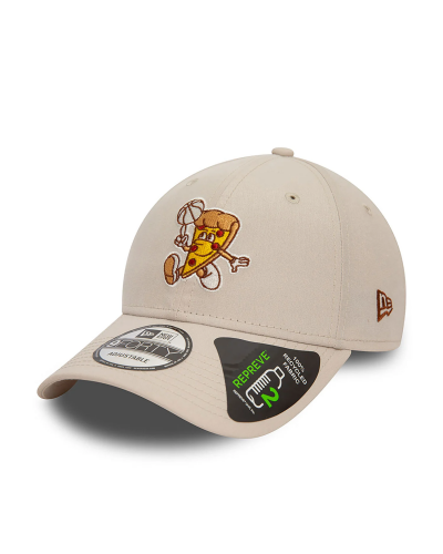 Gorra curva 9Forty New Era Basketball Pizza beige