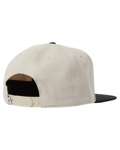 Gorra plana snapback DC Shoes Brackers beige black