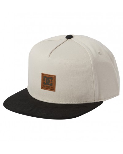 Gorra plana snapback DC Shoes Brackers beige black