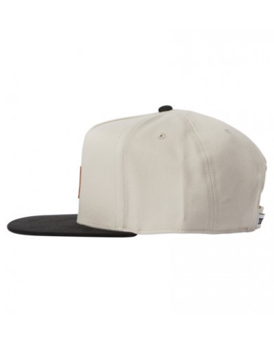 Gorra plana snapback DC Shoes Brackers beige black