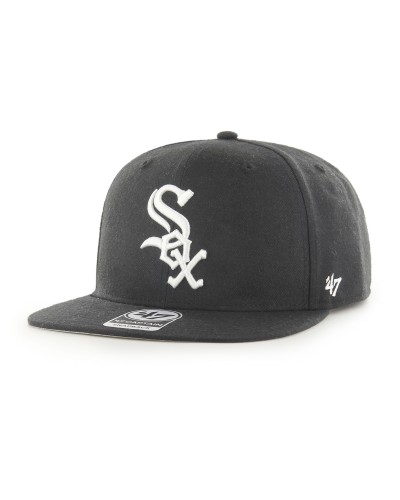 Gorra plana 47 Brand Chicago White Sox Captain black white