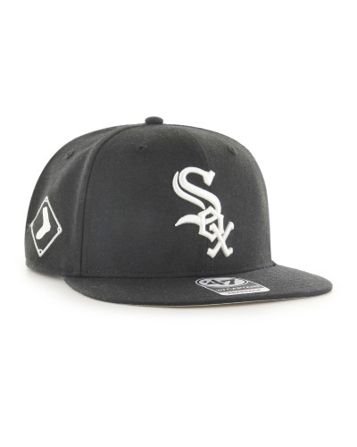 Gorra plana 47 Brand Chicago White Sox Captain black white