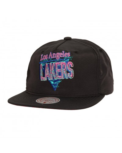 Gorra plana desestructurada strapback Mitchell & Ness Los Angeles Lakers NBA 90´s reflective deadstock