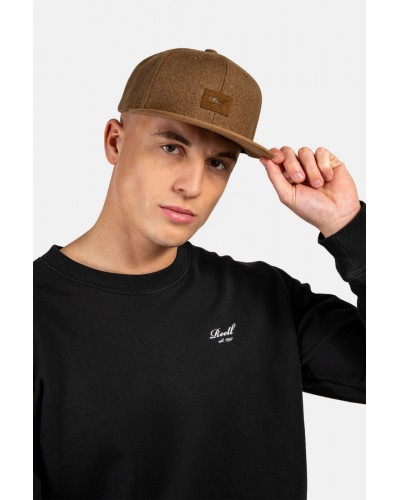 Gorra plana Reell Suede latte brown