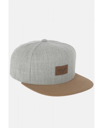 Gorra plana Reell Suede heather light grey