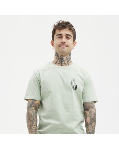 Camiseta Hydroponic Beer smoke green