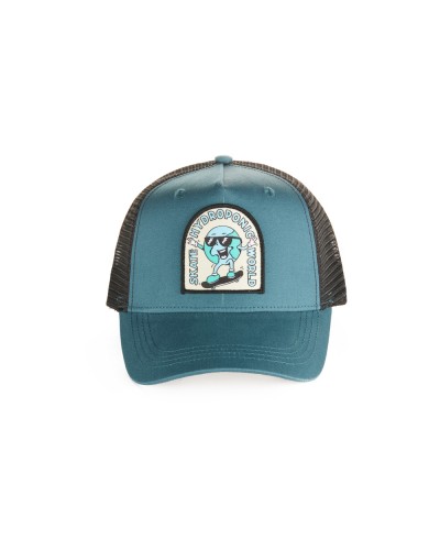 Gorra curva trucker Hydroponic Globe CP teal green black