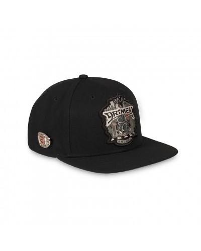 Gorra plana Grimey Deeper black