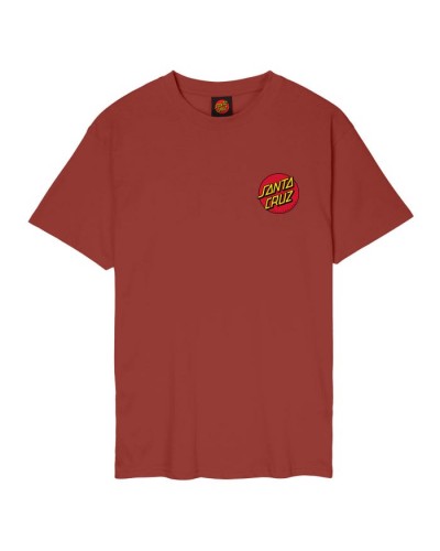 Camiseta Santa Cruz Classic Dot dark rust