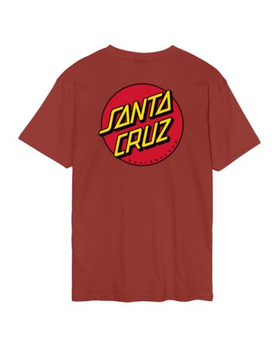 Camiseta Santa Cruz Classic Dot dark rust