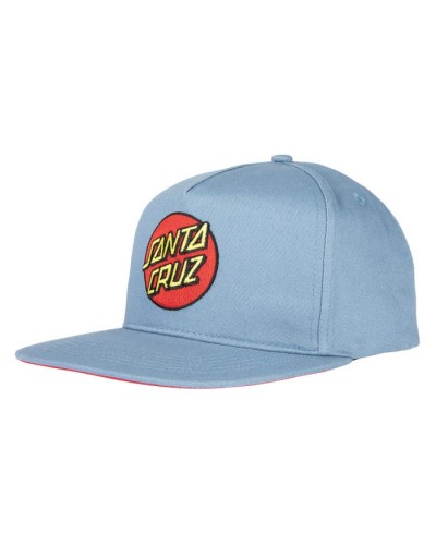 Gorra plana Santa Cruz Classic Dot dusty blue