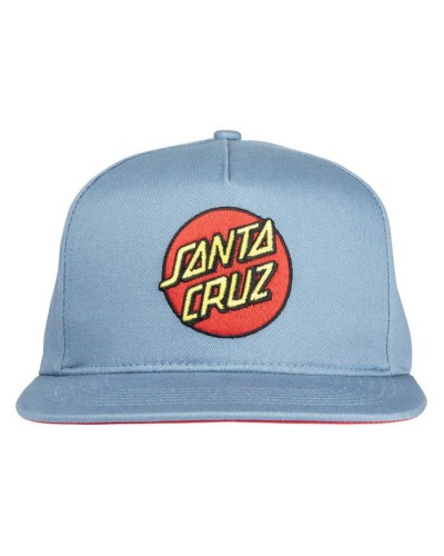 Gorra plana Santa Cruz Classic Dot dusty blue